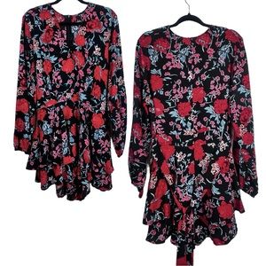 Carol Wren shorts romper NEW XL women's belted shortalls